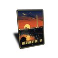 thumbnail image 3 of Washington DC Night Time Aluminum Metal Decor Sign - 10x14 inches, 3 of 4