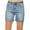 Blue 2, variant on Baqcunre Jean Shorts Womens Women Mid Rise Ripped Stretchy Jeans Shorts Casual Denim Shorts Jeans for Women Denim Shorts Women