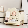 thumbnail image 4 of Uncomplicated Pegboard House Tissue Box And Desktop Organizer Distinctive Drawer Storage Rack With Dividers For Living Room Remote Control, 4 of 6