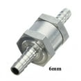 thumbnail image 2 of tooloflife Aluminum Alloy Fuel Non Return One Way Check Valve for Diesel Gasoline Diesel 6mm-12mm Silver, 2 of 6