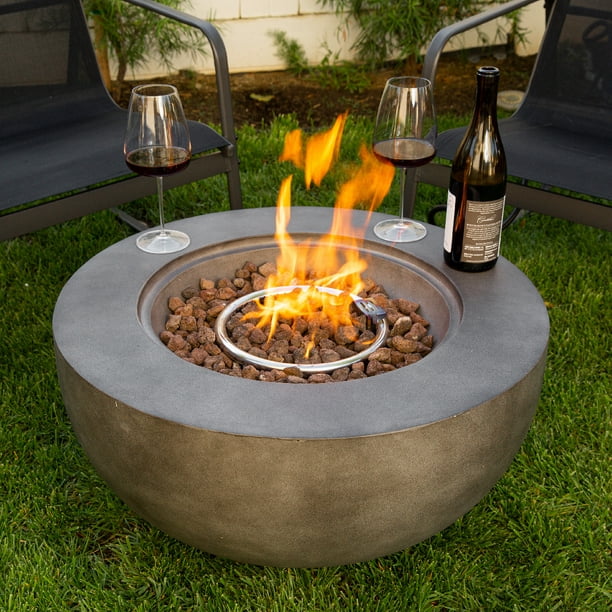 27 5 Outdoor Round Fire Pit Bowl, Round Bowl Fire Pit Propane