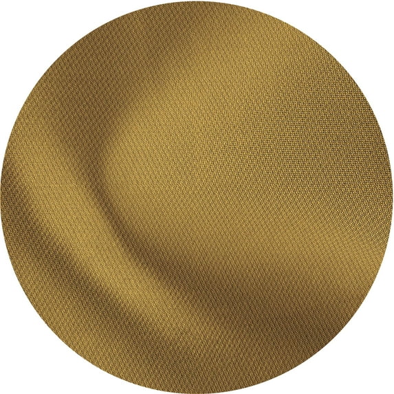 Ahgly Company Machine Washable Indoor Round Transitional Dark Bronze Brown Area Rugs, 8' Round