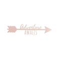 thumbnail image 1 of Central Coast Designs Adventure Arrow ADVENTUREARROW-10RGLD 6 x 10 Po Script Acier Découpé au Laser Art&44; Or Rose, 1 of 1