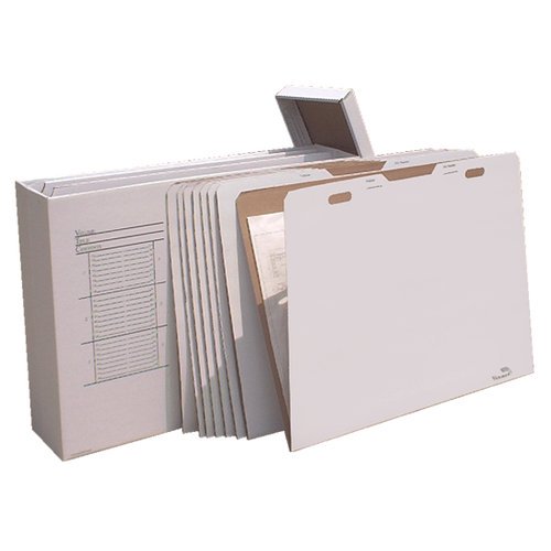 Advanced Organizing Systems Vertical Flat File System Filing Box (Set of 8)