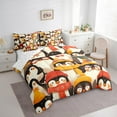 thumbnail image 3 of Manfei Cartoon Animal Lover Twin Bedding Sets 7-Piece, Winter Antarctic Penguin Bedding Comforter Set, Kawaii Wildlife Sheet Sets, Lightweight Room Decor, 3 of 7