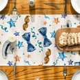 thumbnail image 3 of Mustach Bowknot Tie Stars Father''s Day Table Runner,Happy Papa''s Day Kitchen Dining Table Decoration for Home Party Decor 13x72 Inch, 3 of 6