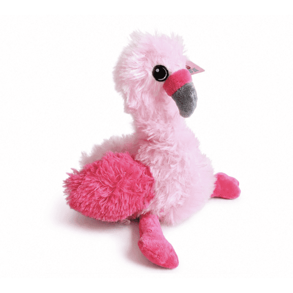 Goffa Flamingo Plush Stuffed Animal, 7” Pink Plush Toy, Soft Polyester Flamingo Stuffed Animal for Kids, Gifts, Room Décor and Everyday Cuddles