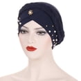 thumbnail image 4 of XASZHN Turban Perlé pour Femmes Double Tressage C_004 Taille Unique, 4 of 4