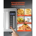 thumbnail image 4 of Commercial Countertop Microwave Oven 0.9 Cu Ft 1000W Stainless Steel Digital Touchscreen Microwave with 10 Preset Cooking Programs 5 Power Levels Multi Lock Door for Restaurant Kitchen Use, 4 of 8