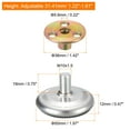 thumbnail image 2 of Unique Bargains Thread Furniture Leveling Feet, 4Pcs - Adjustable Self-adhesive Screw-in Raised Base for Tables Sofas (50 x 12 MM), 2 of 5