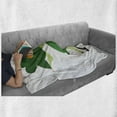 thumbnail image 5 of St. Patrick's Day Soft Flannel Fleece Throw Blanket, Lucky Lady with Clover Hat Costume Pattern, Cozy Plush for Indoor and Outdoor Use, 50" x 70", Green Green, by Ambesonne, 5 of 5