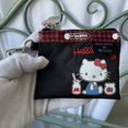 thumbnail image 2 of Bolsa Mymelody de 11x10cm con dibujos animados Kuromi Hello Kitty Girl, bolsa colgante impermeable, accesorio para llaves y monedas, bolsa para tarjetas, 2 of 5