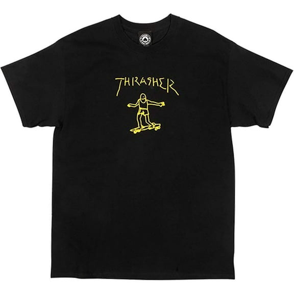 Thrasher Gonz Logo Small Black/Yellow