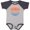 Heather and Navy, variant on Inktastic Lake Vibes Distressed Retro Sunset Boys or Girls Baby Bodysuit