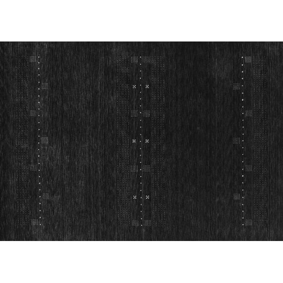 Ahgly Company Indoor Rectangle Abstract Gray Contemporary Area Rugs, 8' x 12'
