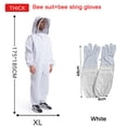 thumbnail image 4 of Full Body Beekeeping Clothes Professional Beekeepers Clothes Protection Beekeeping Suit Safty Veil Unisex Children Protective, 4 of 7