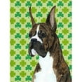 thumbnail image 1 of Carolines Treasures SS4439GF Boxer St. Patricks Day Shamrock Portrait Flag Garden Size, 1 of 3