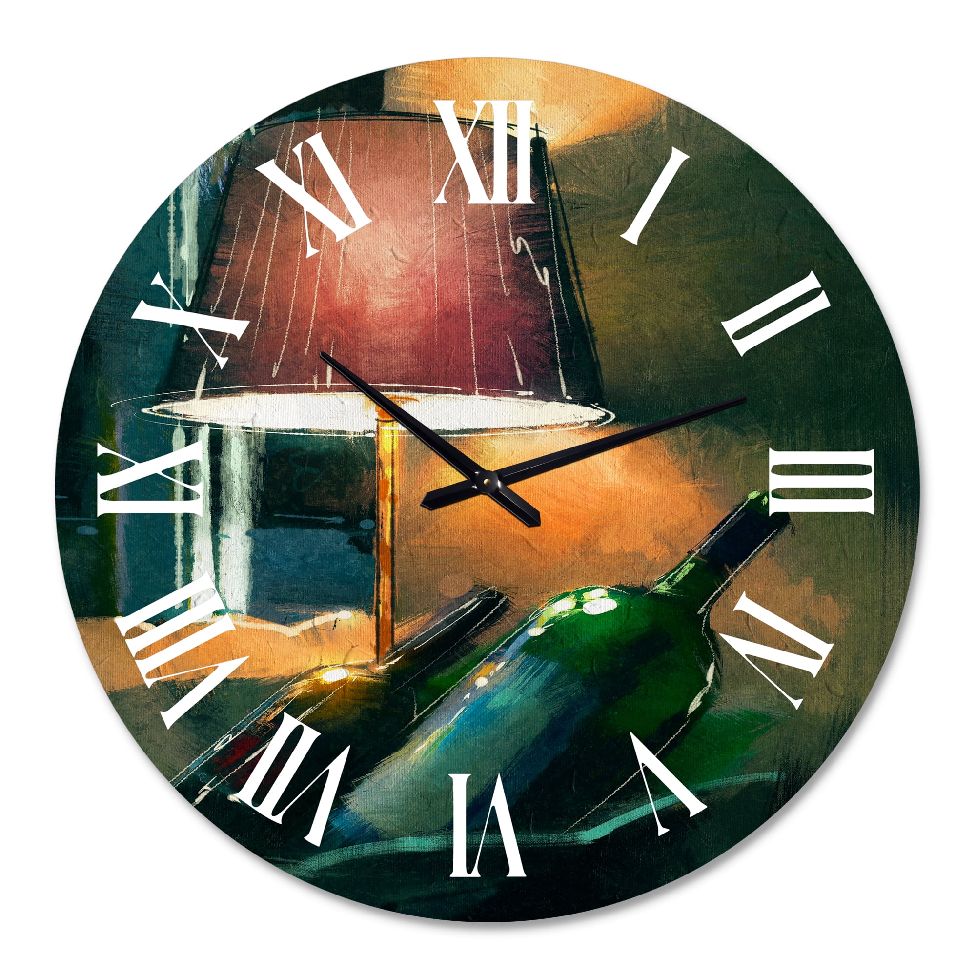Designart 1 in Modern,Contemporary Wall Clock