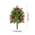 thumbnail image 3 of Imitation Eucalyptus Floor Plant, Imitation Greenery with Ground Spike, 21.65 Inch Plastic Decoration for Garden and Patio,Winter Use,YISHFHP,Multicolor, 3 of 8