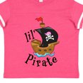 thumbnail image 4 of Inktastic Lil' Pirate Pirate Ship, Pink Bandana Boys or Girls Toddler T-Shirt, 4 of 5