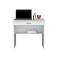 thumbnail image 4 of White Office Desk with Drawer & Shelf - Modern Computer Desk for Home Office - 31.5" Wide, 4 of 7