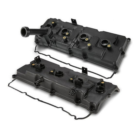 Engine Valve Cover Set 2 - Compatible with 2006 - 2015 Nissan Armada Sport Utility 2007 2008 2009 2010 2011 2012 2013 2014
