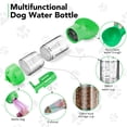 thumbnail image 4 of Botella de agua para perros, portátil, a prueba de fugas, dispensador de agua para perros con función de beber y alimentar, dispensador de agua liviano para mascotas para caminar y viajar, 4 of 5