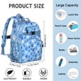 thumbnail image 6 of Blue Dog Paw Footprint Backpack for School,Cute School Bag,Schoolbag with Adjustable Shoulder Straps & Padded Back,15.25"x11.5"x5.25", 6 of 6