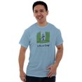 thumbnail image 2 of Life Is Crap Short Sleeve T-Shirt Tees Tshirts Life is Crap Painted Corner Funny Gift Idea, 2 of 2