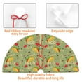 thumbnail image 3 of KLL 30" Christmas Tree Skirt Taco Xmas Tree Skirts Mat for New Year Xmas Holiday Party Indoor Outdoor Home Decoration, 3 of 5