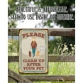 thumbnail image 4 of Metal Sign - Please Clean Up After Pet Metal Sign - Durable Metal Sign - Use Indoor/Outdoor - Great Gift for Dog Owners and Signage for Apartment, Condo and Park Under $25 (12" x 18"), 4 of 5