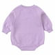 thumbnail image 4 of Body De Bebé Canastilla Onesies Para Niños Pequeños Otoño Primavera Niñas Niños Lindo Mameluco Manga Larga Botón Sudadera Monos Púrpura Odeerbi LM103-4255, 4 of 5