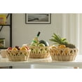 thumbnail image 2 of Decorative Round Fruit Bowl Bread Basket Serving Tray, Set of 3, 2 of 7