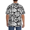 thumbnail image 7 of Goofa Tropical Leaves Printed Men's Casual Short-sleeved Shirt,Lightweight Breathable Button-down,Summer Casual men's top,Versatile Fashion shirt-3X-Large, 7 of 7