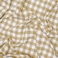 thumbnail image 3 of FabricMartDirect Mustard Yellow Gingham Checks Cotton Fabric By The Yard, 4 Continuous Yards 55 inch or 140 cm Width, Upholstery Fabric, Drapery, Shower Curtain Fabric, Wholesale, Pure Cotton Fabric, 3 of 9