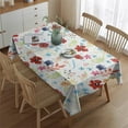 thumbnail image 2 of Pioneer Flower Floral Print Pattern Rectangle Tablecloth 60"x84",Waterproof Polyester Rectangle Table Cloth, Wipeable Spillproof Polyester Tablecloth for Dining, Camping, Indoor and Outdoor, 2 of 5