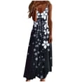 thumbnail image 3 of Fatuov Bohemian Print Dress for Women Plus Size Summer Sleeveless Crewneck Casual Maxi Dress for Home Flowy Loose Dress Multicolor S, 3 of 4