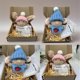 thumbnail image 1 of Mini conejo de Pascua – Muñeca de apoyo emocional de apoyo emocional con sombrero de punto y peluche con bolsillo de terciopelo + tarjeta de felicitación, regalo de Pascua decorativo suave, 1 of 4