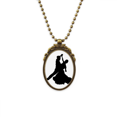 thumbnail image 1 of Bailarina danza rendimiento deportivo duet Collar Colgante Vintage de bronce antiguo de joyeria de lujo de regalo Unbranded M, 1 of 3