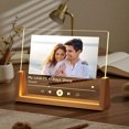 thumbnail image 2 of Cheapark Personalized Photo Acrylic Night Light - Warm LED Decorative Lamp Gift Wedding Anniversary Birthday Valentine's Day Gif t For Couples Home, 2 of 8