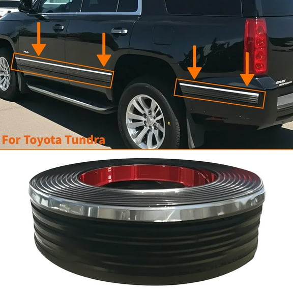 236'' Body Side Molding Belt For 2000-2024 Toyota Tundra Truck Exterior Self-Adhesive Side Body Decor Protector