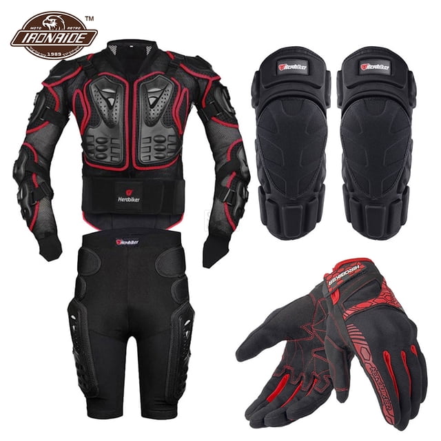 Chaqueta de motocicleta, conjunto de armadura de cuerpo completo, traje de armadura de pecho para motocicleta, equipo de protección de carreras de Motocross, protección de Moto S-5XL