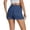 A-Blue56, variant on XIAONU Pleated Front Denim Shorts For Women Relaxed Fit High Waisted Mid Thigh Linen Short Lightweight Casual Summer Shorts