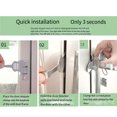 thumbnail image 3 of Billuyoard Cerradura de puerta con forma de guitarra, pestillo de seguridad, cerraduras de seguridad a prueba de niños, hardware de tope, Cocina y Comedor, 3 of 6