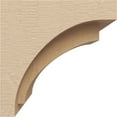 thumbnail image 3 of 6"W x 6"D x 6"H Wide Rivera Rough Cedar Woodgrain TimberThane Corbel, Primed Tan, 3 of 6