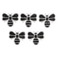 thumbnail image 1 of Parches pequeños de diamantes de imitación de abeja, 5 uds., sombreado de imperfecciones, daños, forma bonita, animales negros, apliques de diamantes de imitación para manualidades DIY, 1 of 5