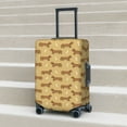 thumbnail image 3 of Wukai Dachshund Dog Puppy Elastic Luggage Cover: Personalized Protection for Your Suitcase - Fits 19~29-inch, Washable & Durable Travel Companion-, 3 of 8