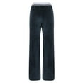 thumbnail image 6 of Lounge Pants Women Velvet Pj Pants Y2K Vintage Casual Low Rise Elastic Waistband Flared Trouser with Pockets, 6 of 6