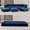 Navy Blue, variant on Puremind Convertible Folding Sofa Bed, Dutch Velvet Upholstered Floor Sofa Bed with 3 Ottomans, Fold Out Couch Bed, Foldable Sleeper Sofa Bed for Guest Room/Bedroom/Living Room, Queen, Light Gray