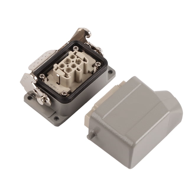 Conector industrial de alta resistencia para equipos de media y baja tensión Conector industrial de alta resistencia con lados hacia afuera Conector industrial de alta resistencia Fiable y duradero